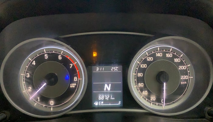 2022 Maruti Dzire VXI AMT, Petrol, Automatic, 68,705 km, Odometer Image