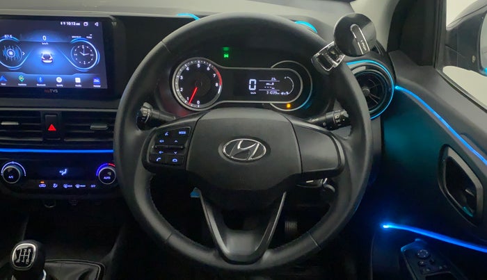 2019 Hyundai GRAND I10 NIOS SPORTZ 1.2 KAPPA VTVT DUAL TONE, Petrol, Manual, 30,977 km, Steering Wheel Close Up