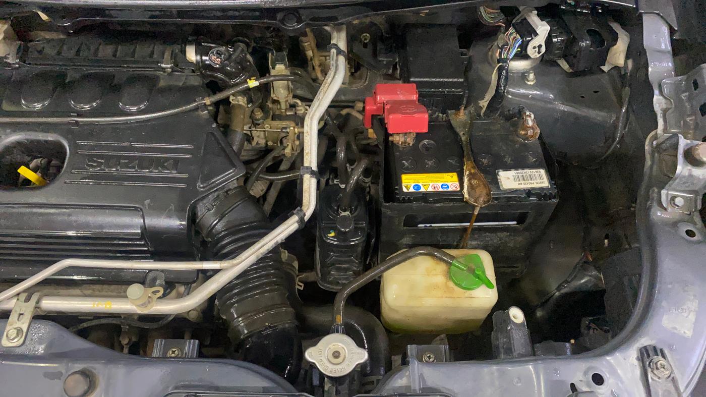 2017 Maruti Wagon R 1.0 VXI+, Petrol, Manual, 93,162 km, Engine View - Left