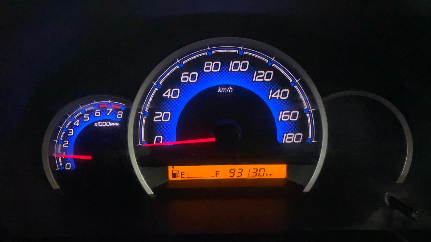 2017 Maruti Wagon R 1.0 VXI+, Petrol, Manual, 93,162 km, Odometer Image