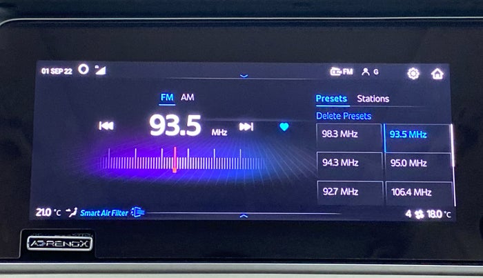 2021 Mahindra XUV700 AX 7 P MT 7 STR, Petrol, Manual, 5,956 km, Infotainment System