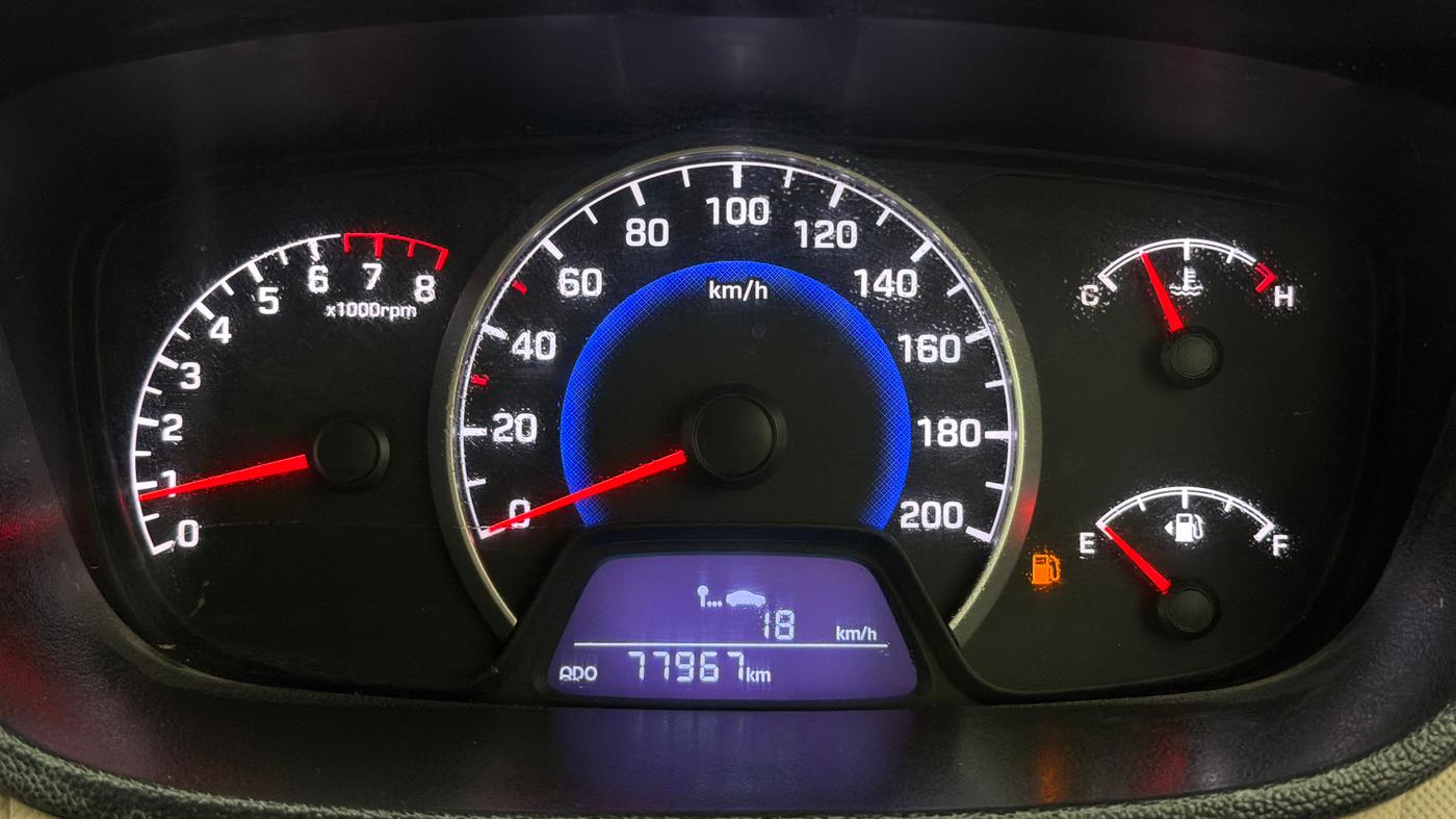 2017 Hyundai Grand i10 SPORTZ (O) 1.2 KAPPA VTVT, Petrol, Manual, 77,928 km, Odometer Image