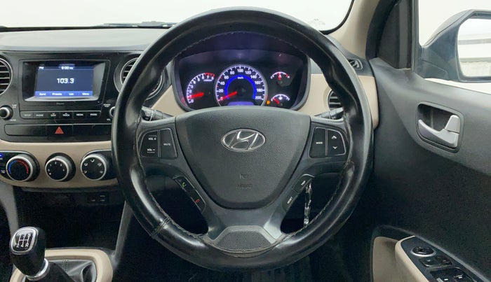 2017 Hyundai Grand i10 SPORTZ 1.2 KAPPA VTVT, Petrol, Manual, 81,893 km, Steering Wheel Close Up