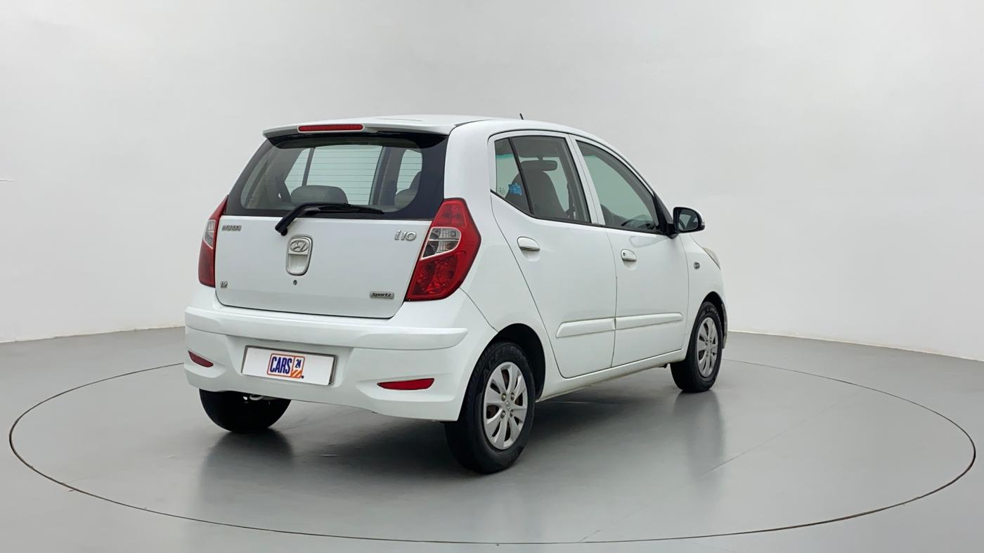 2012 Hyundai i10 SPORTZ 1.2 KAPPA2, Petrol, Manual, 31,990 km, Right Back Diagonal