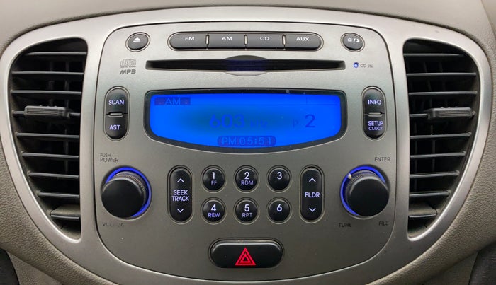 2012 Hyundai i10 SPORTZ 1.2 KAPPA2, Petrol, Manual, 31,990 km, Infotainment System