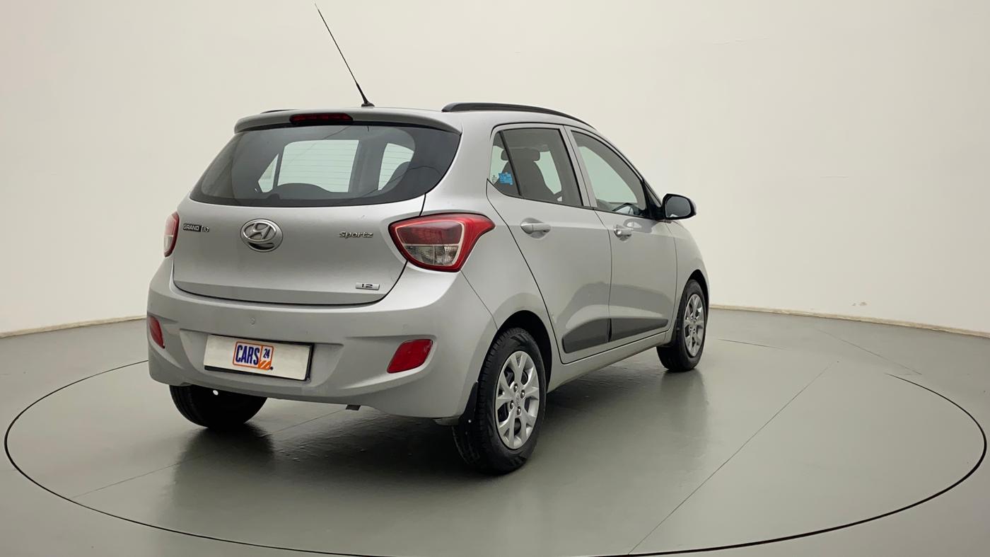 2015 Hyundai Grand i10 SPORTZ 1.2 KAPPA VTVT, Petrol, Manual, 50,576 km, Right Back Diagonal