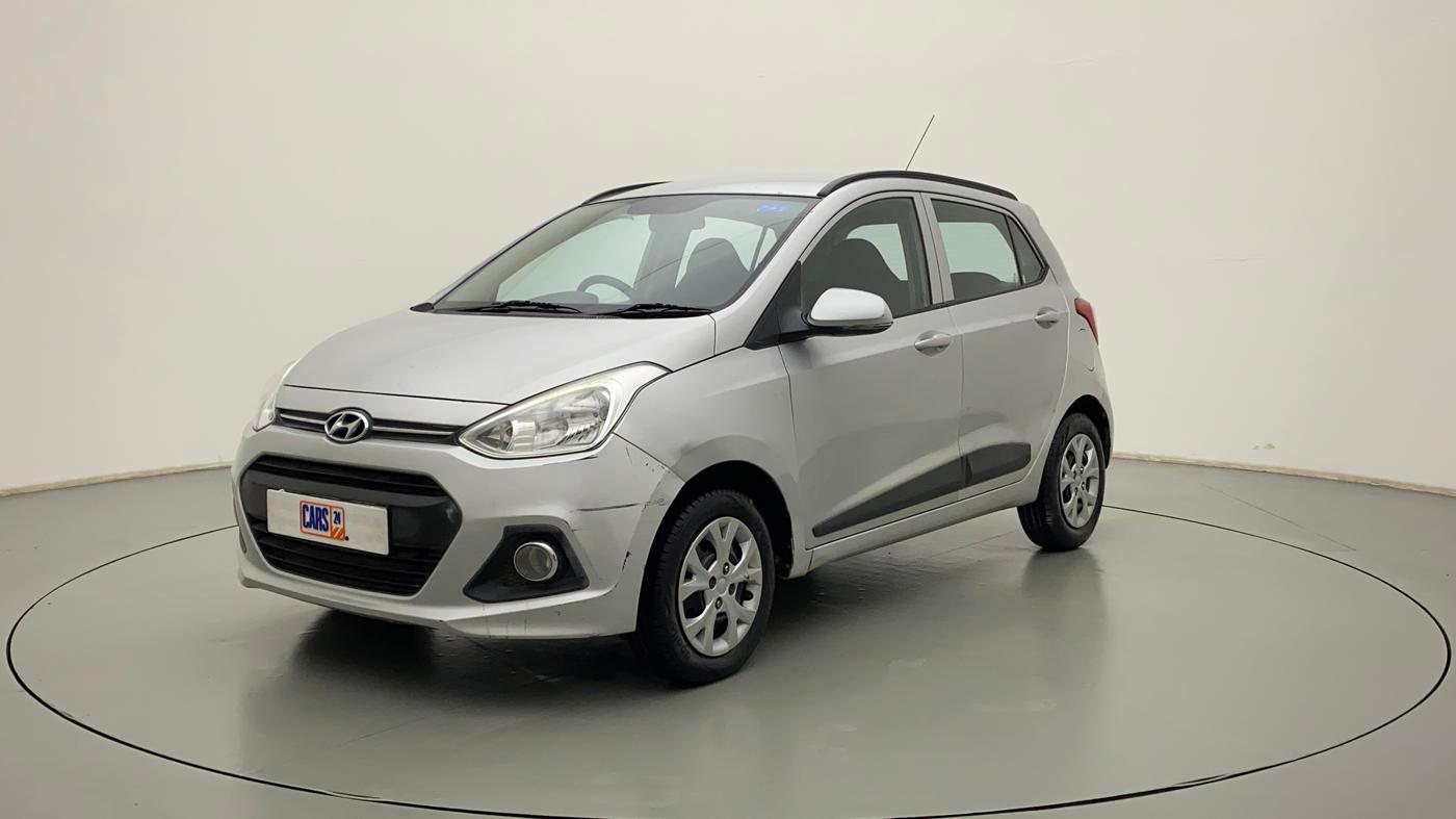 2015 Hyundai Grand i10 SPORTZ 1.2 KAPPA VTVT, Petrol, Manual, 50,576 km, Left Front Diagonal