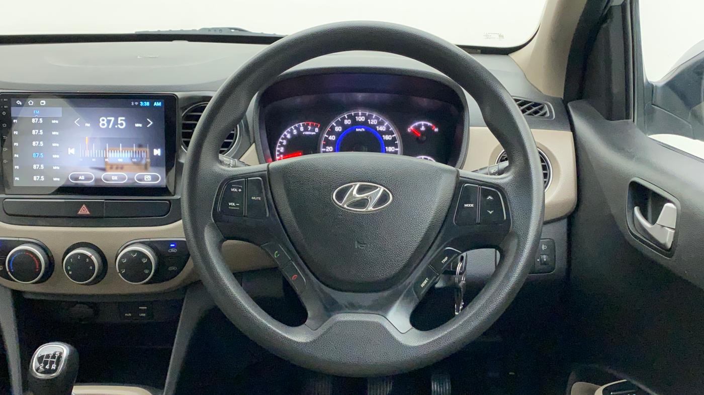 2015 Hyundai Grand i10 SPORTZ 1.2 KAPPA VTVT, Petrol, Manual, 50,576 km, Steering Wheel Close Up