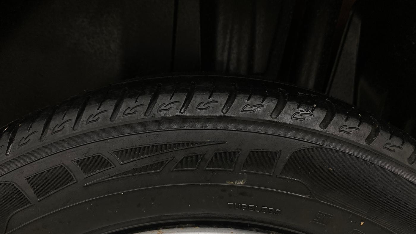 2022 Maruti Vitara Brezza VXI, Petrol, Manual, 75,618 km, Left Rear Tyre Tread