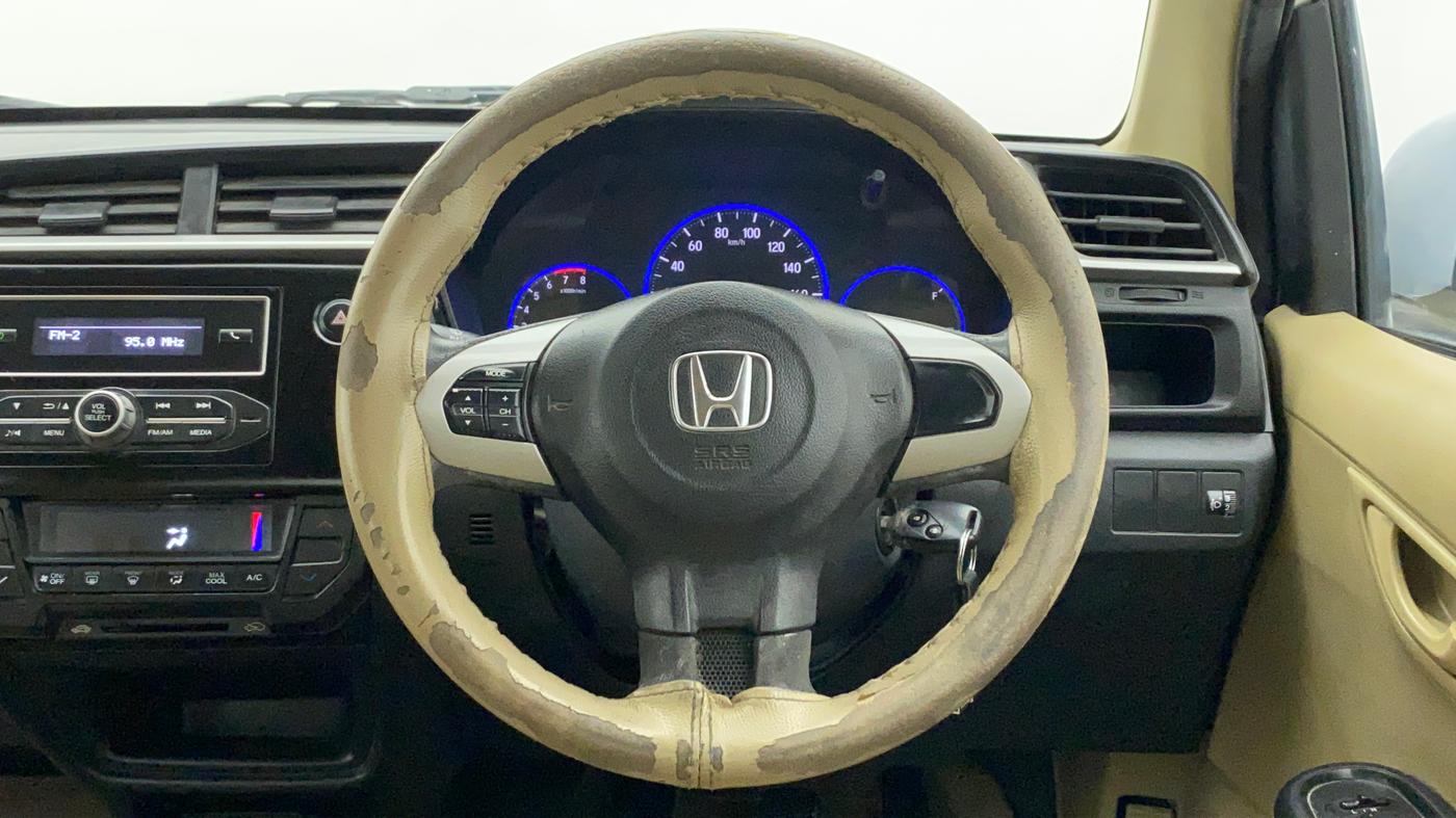 2018 Honda Brio S(O) MT, Petrol, Manual, 80,001 km, Steering Wheel Close Up