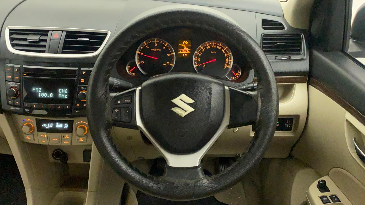 2014 Maruti Swift Dzire ZDI, Diesel, Manual, 1,13,423 km, Steering Wheel Close Up