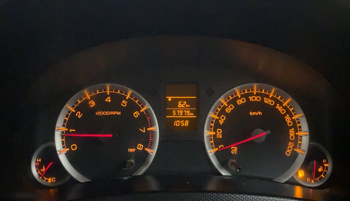 2013 Maruti Swift Dzire VXI, Petrol, Manual, 58,075 km, Odometer Image
