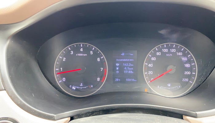 2018 Hyundai Elite i20 ASTA 1.2 (O), Petrol, Manual, 55,809 km, Odometer Image