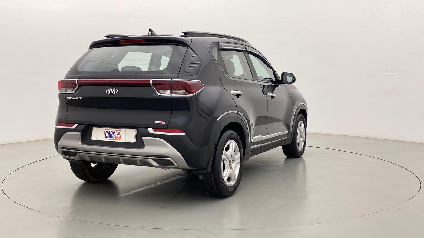 2020 KIA SONET HTX 1.0 IMT, Petrol, Manual, 10,339 km, Right Back Diagonal