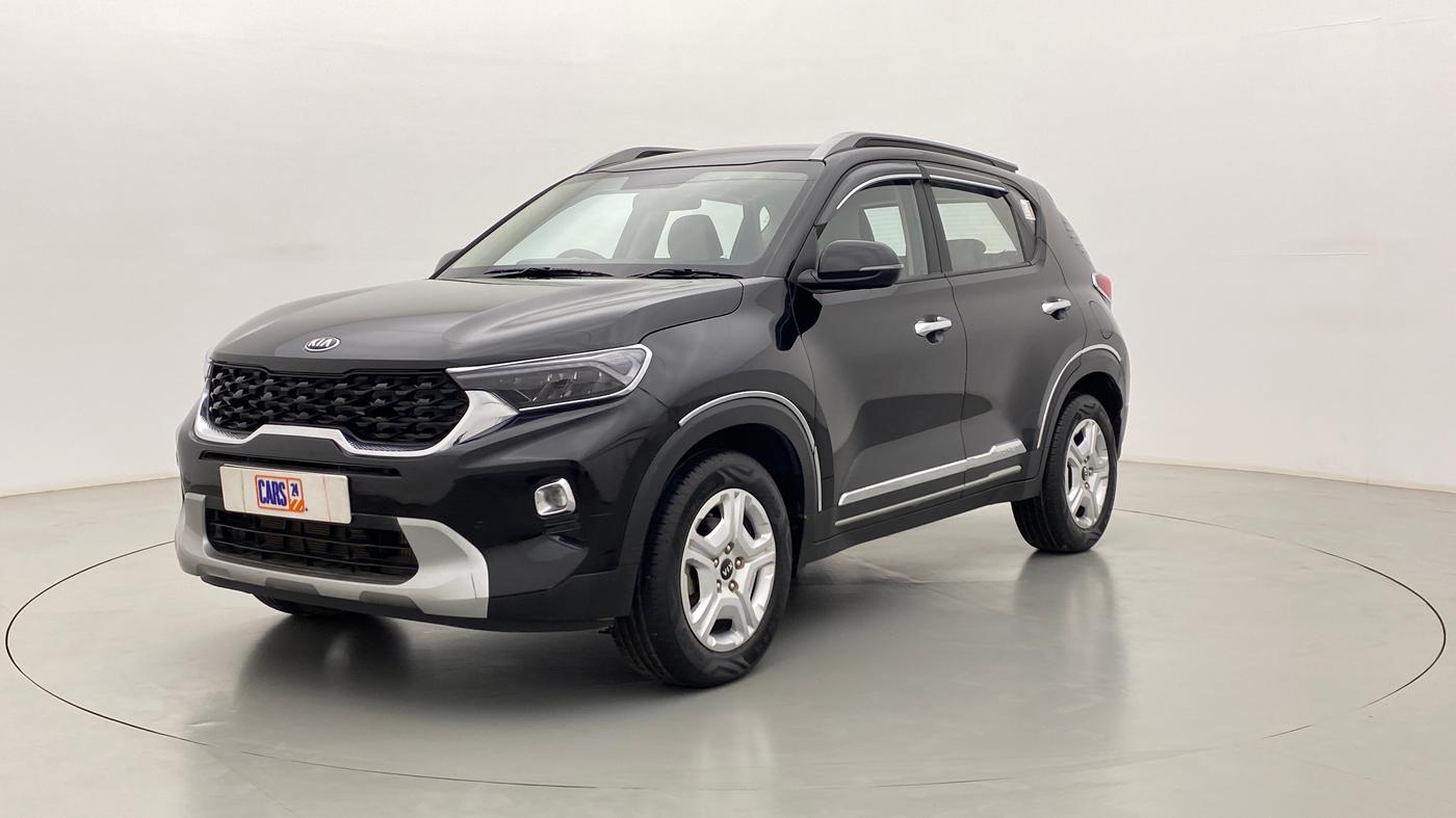 2020 KIA SONET HTX 1.0 IMT, Petrol, Manual, 10,339 km, Left Front Diagonal