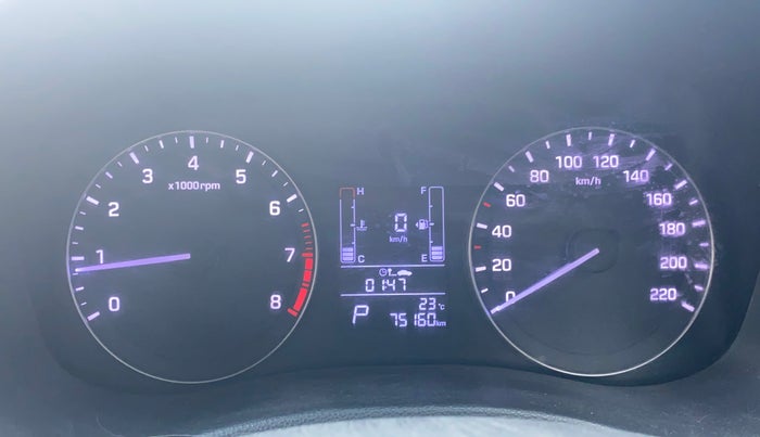 2016 Hyundai Creta SX PLUS AT 1.6 PETROL, Petrol, Automatic, 75,126 km, Odometer Image