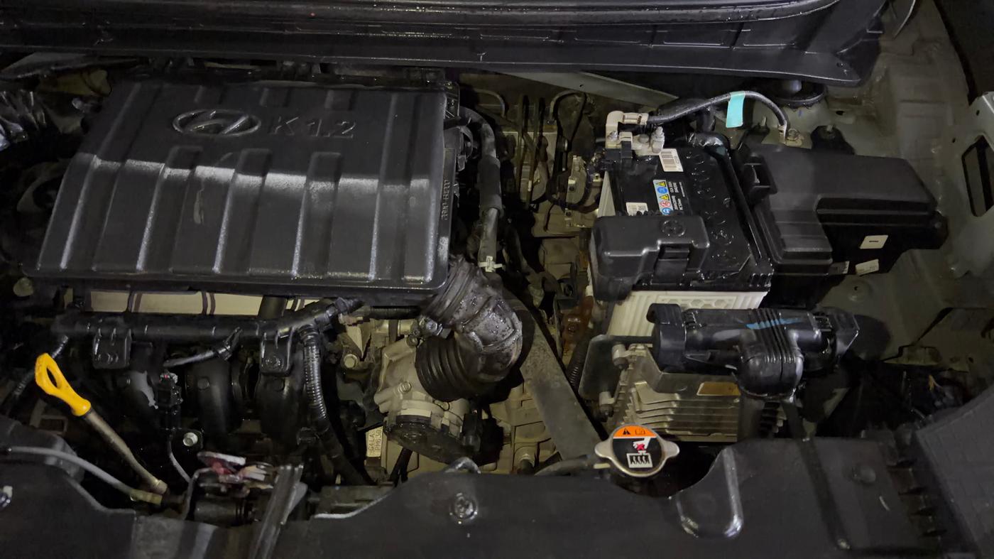 2023 Hyundai EXTER SX(O) CONNECT 1.2 AMT DUAL TONE, Petrol, Automatic, 13,620 km, Engine View - Left