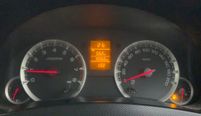 2012 Maruti Swift ZXI, Petrol, Manual, 70,223 km, Odometer Image