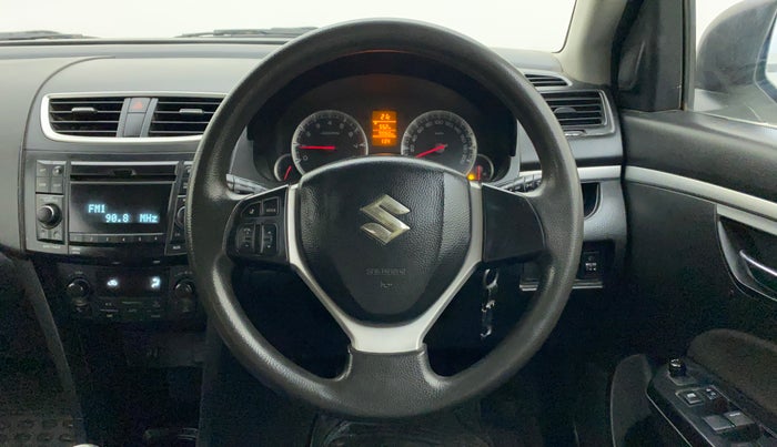 2012 Maruti Swift ZXI, Petrol, Manual, 70,223 km, Steering Wheel Close Up
