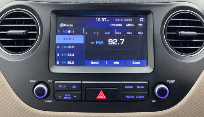 2017 Hyundai Xcent SX 1.2, Petrol, Manual, 22,338 km, Infotainment System