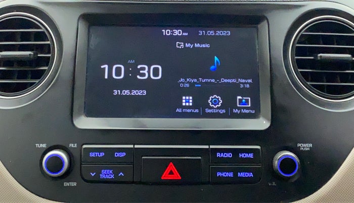 2018 Hyundai Xcent SX 1.2, Petrol, Manual, 72,642 km, Infotainment System