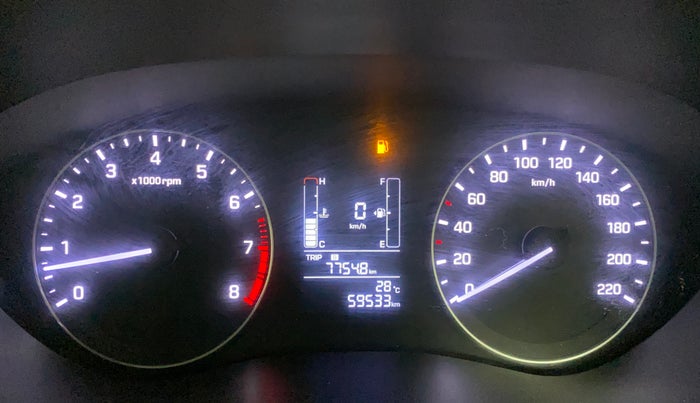 2016 Hyundai Elite i20 SPORTZ 1.2, Petrol, Manual, 59,533 km, Odometer Image