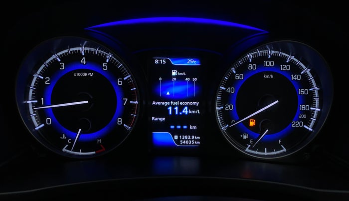 2018 Maruti Baleno DELTA 1.2 K12, Petrol, Manual, 54,855 km, Odometer Image