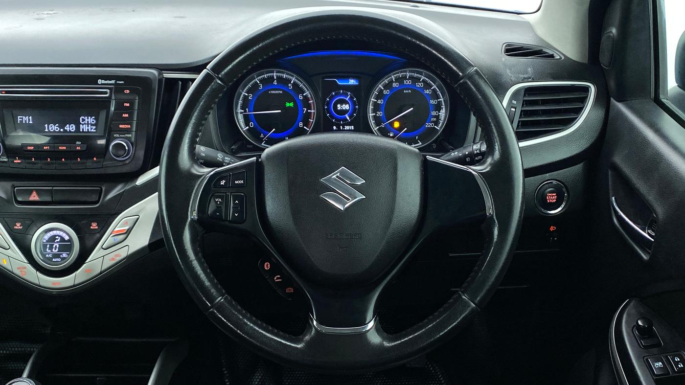 2016 Maruti Baleno ZETA 1.2 K12, Petrol, Manual, 79,902 km, Steering Wheel Close Up