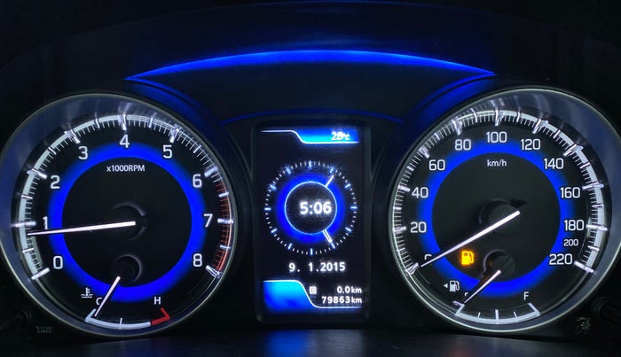 2016 Maruti Baleno ZETA 1.2 K12, Petrol, Manual, 79,902 km, Odometer Image