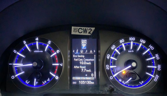 2016 Toyota Innova Crysta 2.7 ZX AT 7 STR, Petrol, Automatic, 1,05,130 km, Odometer Image