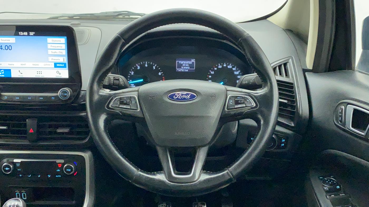 2018 Ford Ecosport TITANIUM 1.5L PETROL, CNG, Manual, 72,037 km, Steering Wheel Close Up