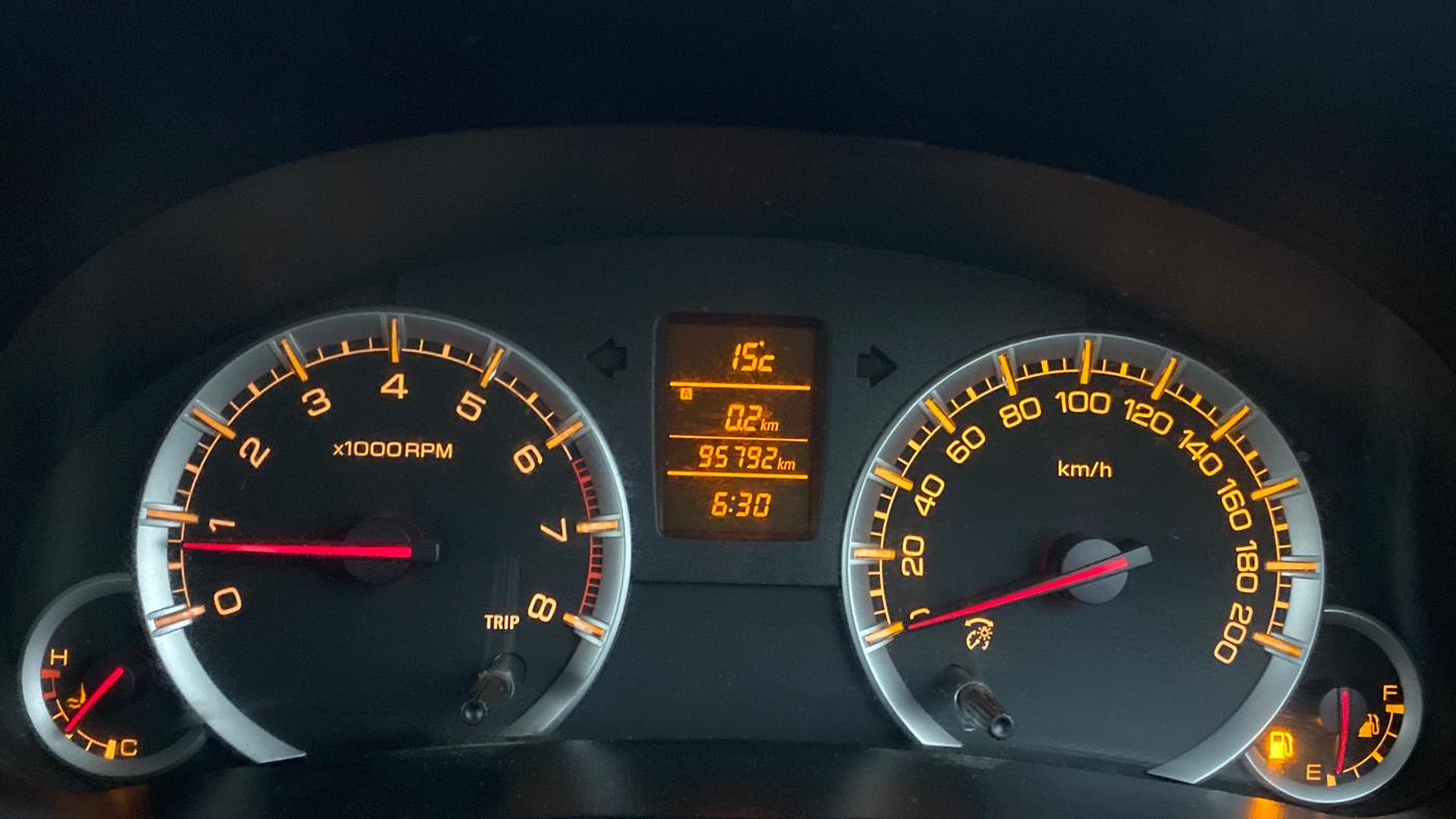 2012 Maruti Swift ZXI D, Petrol, Manual, 95,787 km, Odometer Image