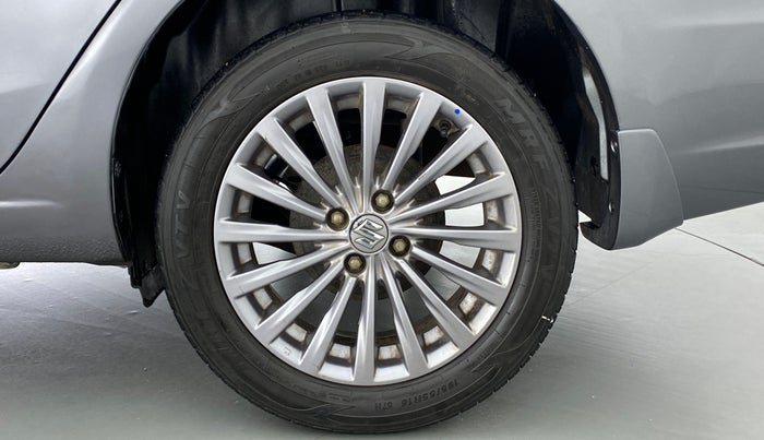 2017 Maruti Ciaz ALPHA 1.4 VVT AMT, Petrol, Automatic, 80,667 km, Left Rear Wheel
