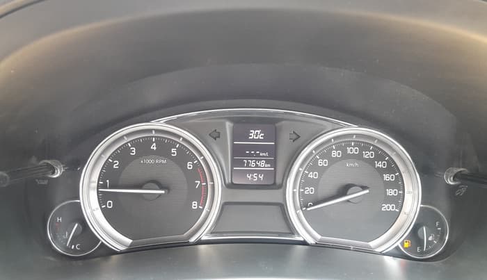 2018 Maruti Ciaz DELTA 1.4 MT PETROL, Petrol, Manual, 77,648 km, Odometer Image