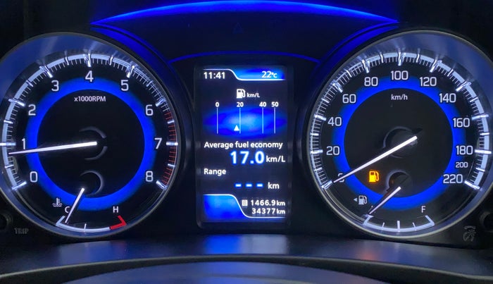 2021 Maruti Baleno ZETA PETROL 1.2, Petrol, Manual, 34,377 km, Odometer Image