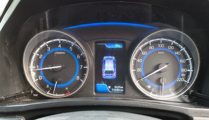 2017 Maruti Baleno ALPHA PETROL 1.2, Petrol, Manual, 72,540 km, Odometer Image