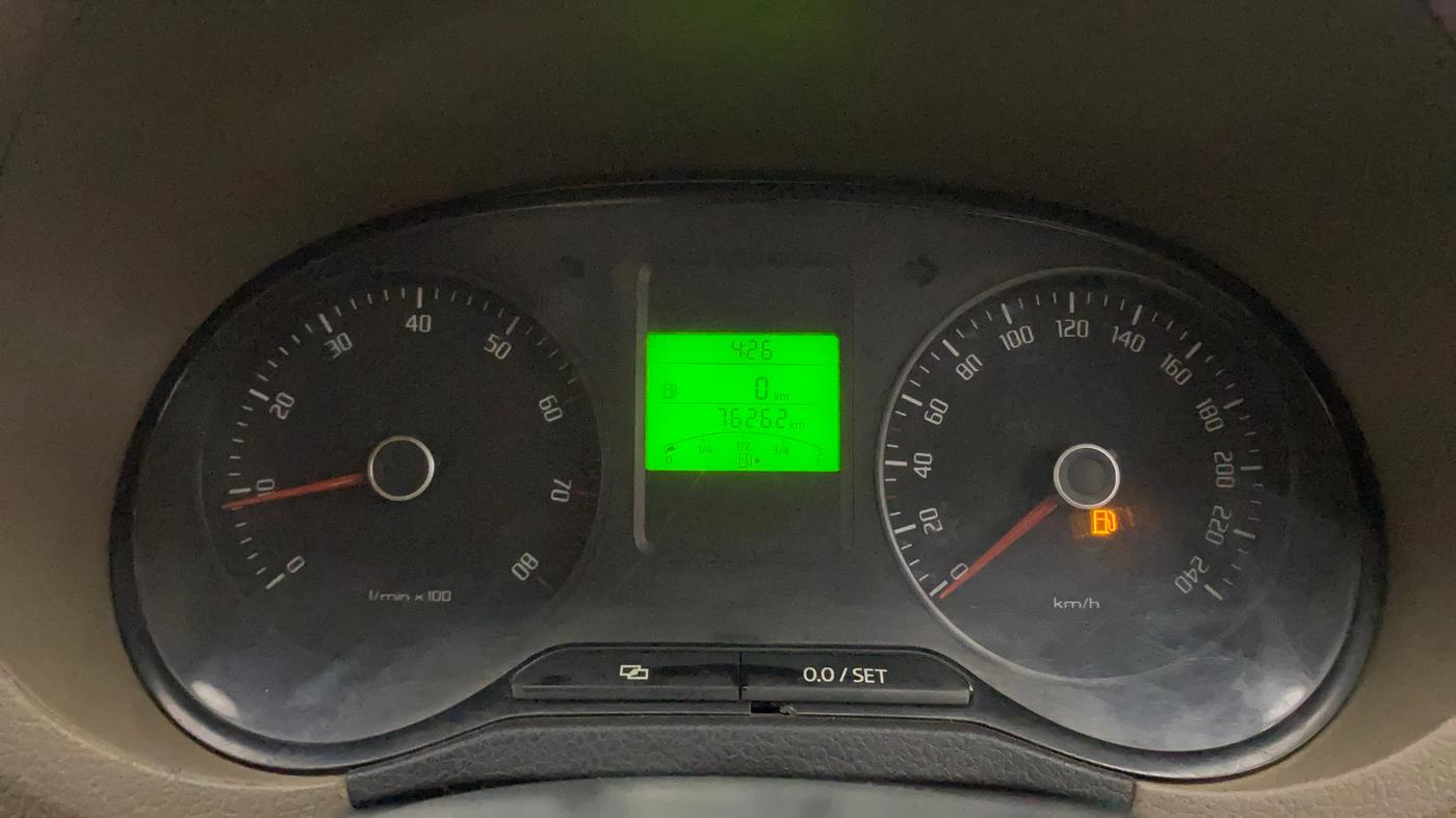 2014 Skoda Rapid AMBITION 1.6 MPI MT PLUS, Petrol, Manual, 76,277 km, Odometer Image
