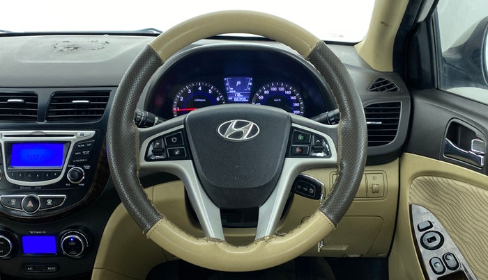 2014 Hyundai Verna FLUIDIC 1.6 VTVT SX AT, Petrol, Automatic, 66,351 km, Steering Wheel Close Up