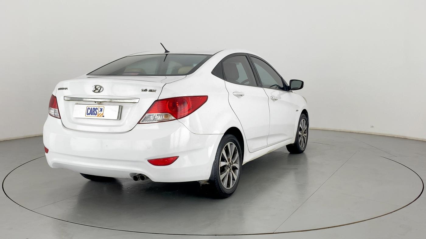 2014 Hyundai Verna FLUIDIC 1.6 VTVT SX AT, Petrol, Automatic, 66,351 km, Right Back Diagonal