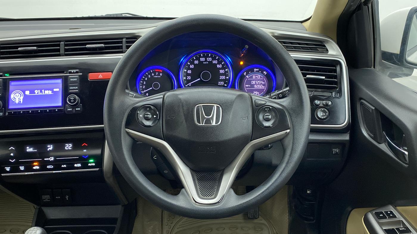 2014 Honda City V MT PETROL, Petrol, Manual, 87,619 km, Steering Wheel Close Up