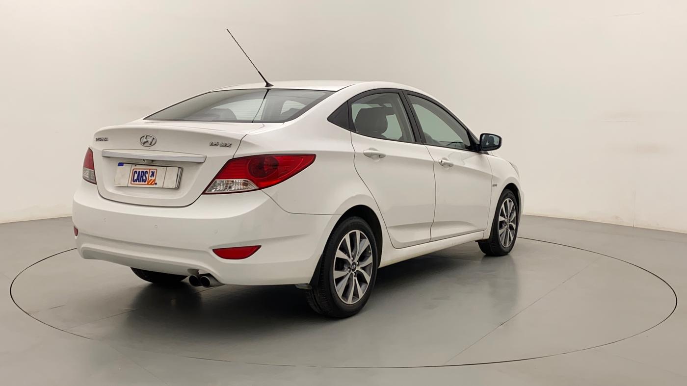 2014 Hyundai Verna FLUIDIC 1.6 CRDI SX AT, Diesel, Automatic, 70,416 km, Right Back Diagonal