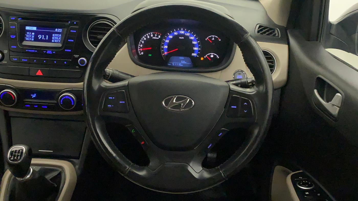 2014 Hyundai Xcent SX 1.2 (O), Petrol, Manual, 51,116 km, Steering Wheel Close Up