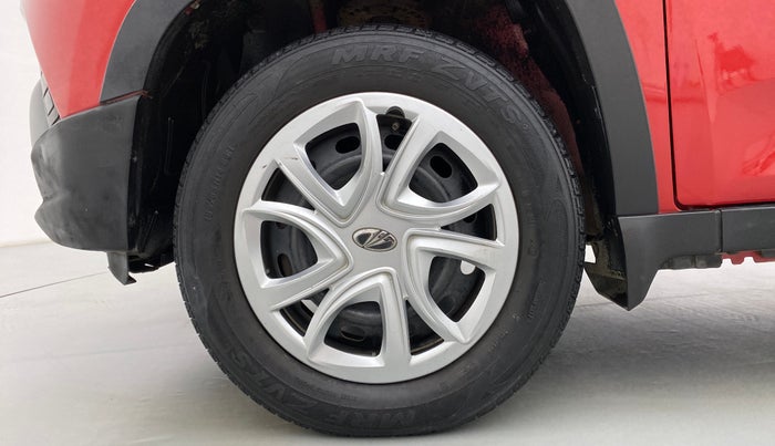 2017 Mahindra Kuv100 K4+ 6 STR, Petrol, Manual, 27,603 km, Left Front Wheel