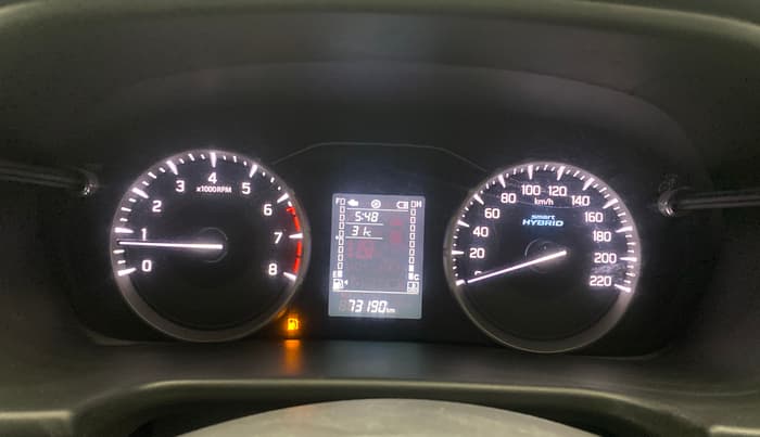 2023 Maruti BREZZA VXI SMART HYBRID, Petrol, Manual, 73,166 km, Odometer Image