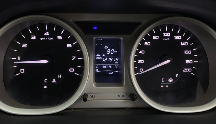 2016 Tata Tiago XZ PETROL, Petrol, Manual, 1,21,915 km, Odometer Image