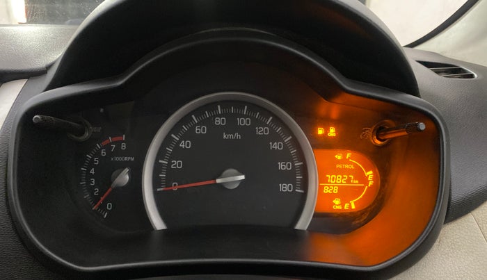 2015 Maruti Celerio VXI CNG, CNG, Manual, 70,825 km, Odometer Image