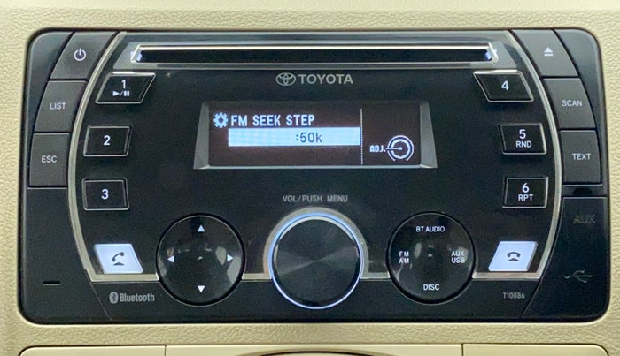 2017 Toyota Etios V, Petrol, Manual, 74,137 km, Infotainment System
