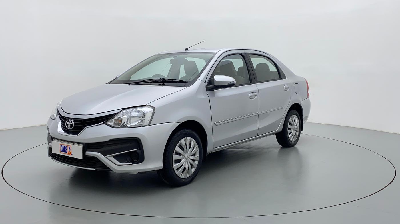 2017 Toyota Etios V, Petrol, Manual, 74,137 km, Left Front Diagonal