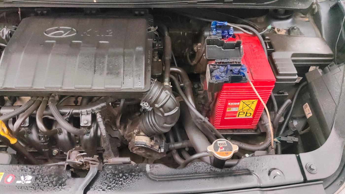 2023 Hyundai AURA S 1.2 CNG, CNG, Manual, 75,826 km, Engine View - Left