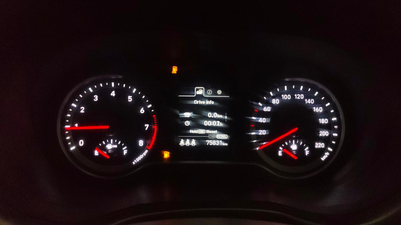 2023 Hyundai AURA S 1.2 CNG, CNG, Manual, 75,826 km, Odometer Image